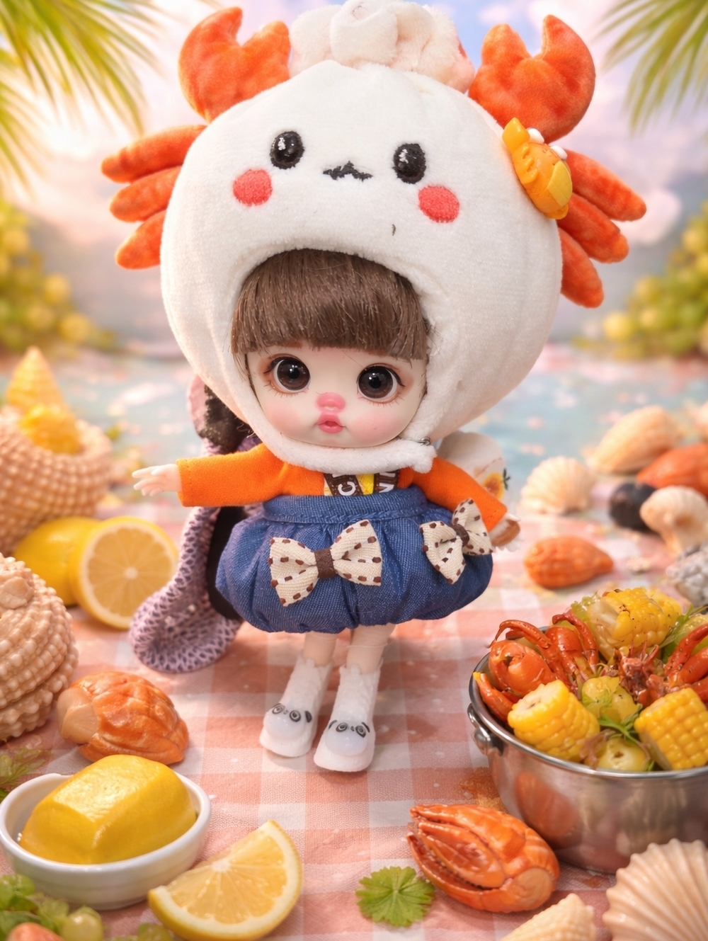 🦀 Bag Charm - Crab Boil